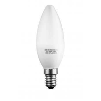Лампа светодиодная формы свеча матовая 5Вт Е14 220В 42LED