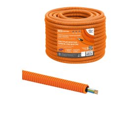 Электротруба гофрированная с кабелем