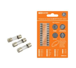 Плавкие вставки ВПТ, ВПБ, Н520 и держатели для ДПВ 5Х20