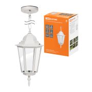 Светильник 6060-25 садово-парковый шестигранник, 60Вт, подвес, белый