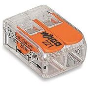 Сжим WAGO 221-412 2х2,5 (100шт) многопроволочный провод прозрачная