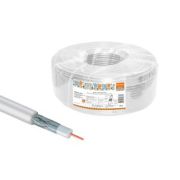 Кабель коаксиальный RG 6 CCS (100м) для внутр. прокладки белый народный