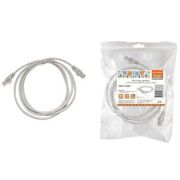 Патч-корд народный U/UTP Cat 5e 4PR 24AWG PVC, литой 2 м, серый