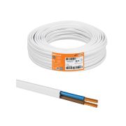 Шнур ШВВП 2х0,5 ГОСТ (10м), белый TDM