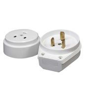 Разъем РШ- ВШ 220в 32А 3-хконт. белый