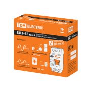 Устройство защитного отключения ВД1-63 2Р 16А 30мА тип А TDM