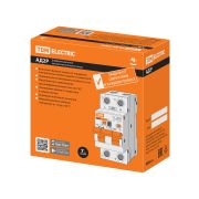 Дифференциальный автоматический выключатель АД2P 2Р С50 100мА 6кА тип АС TDM