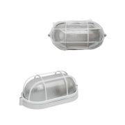 Светильник НПБ1402 белый/овал с реш. 60Вт IP54 TDM