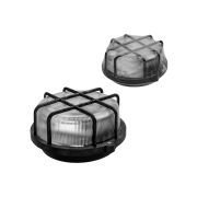 Светильник НПП 03-100-005.04 У3 (корпус и защитная  сетка-квадрат, черный) TDM