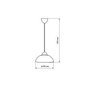 Светильник НСБ 1122/1 «Home mini» 15 Вт, Е27, красный, шнур белый TDM