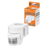 Датчик движения  настенный  ДДС-04 1100Вт, 5-900с, 12м, 5+Лк, 180гр, IP44, TDM