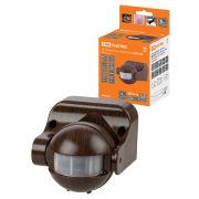 Датчик движения  настенный ДДС-02В (1100Вт, 5-480с, 6м, 5+Лк, 180гр, IP44), «ЭКО» венге TDM