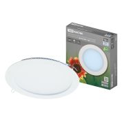 Светильник ультратонкий встраиваемый светодиодный «Даунлайт» СВО (белый) 12 Вт 4000К TDM