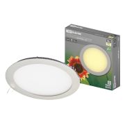 Светильник ультратонкий встраиваемый светодиодный «Даунлайт» СВО (хром) 18 Вт 3000К TDM