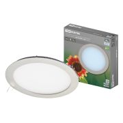 Светильник ультратонкий встраиваемый светодиодный «Даунлайт» СВО (хром) 18 Вт 4000К TDM