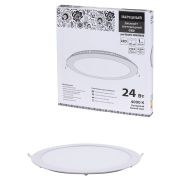 Светильник ультратонкий встраиваемый светодиодный «Даунлайт НАРОДНЫЙ» СВО (белый) 24 Вт 4000К