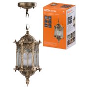 Светильник садово-парковый «Ампир» 60 Вт, подвес шагрень/бронза Е27, TDM