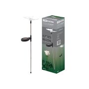 Светильник СС «Бабочка» на солнечных батареях, сталь, меняет цвет, TDM