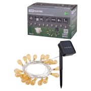 Гирлянда ССГ «Бусины» на солнечной батарее, 4 м, 20 LED, желтый, IP54, TDM