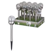 Светильник СС «Кракле» на солнечных батареях, сталь, меняет цвет, TDM