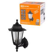 Светильник садово-парковый НБУ 06-60-001 шестигранник, настенный, пластик, черный TDM