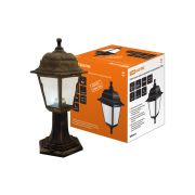 Светильник садово-парковый НТУ 04-60-001 четырехгранник, стойка, пластик, бронза TDM