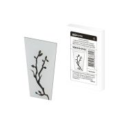 Стекло матовое с зеркальным рисунком «Сакура» (комплект 4 шт.) для светильников НБУ, НТУ, НСУ четырехгранник TDM