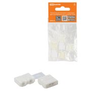 Коннектор для жесткого L-соединения двух светодиодных лент шириной 10 мм, (уп. 2 шт), TDM