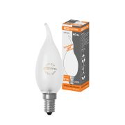 Лампа накаливания «Свеча на ветру» матовая 60 Вт-230 В Е14 TDM