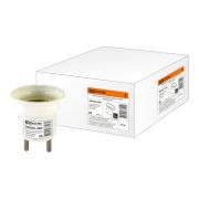 Переходник вилка-Е27 карболитовый, белый TDM