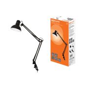 Светильник струбцина 220В, 40Вт, E27 черный глянец TDM