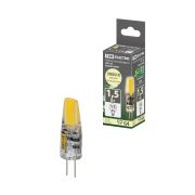 Лампа светодиодная G4-1,5 Вт-AC/DC 12 В-3000 К, COB, 9,5х36 мм TDM