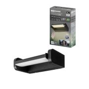 Светильник настенный LED, Аура, L200 мм, 6 Вт, 3000 K, алюм./черн., IP65, TDM