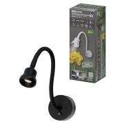 Спот на гибком основании СГС-03, 3 Вт, COB, 270 лм, 4000 К, IP20, «Кассия», с выкл., черный, TDM