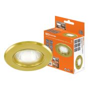 Светильник встраиваемый СВ 01-01 MR16 50Вт G5.3 золото TDM