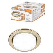 Светильник встраиваемый СВ 01-08 GX53 220 В 50 Гц, золото, 2 шт/уп, Народный