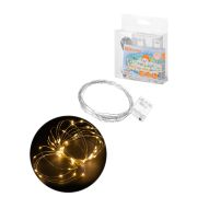 Гирлянда светодиодная «Роса50» 50LED, 5м, 3000К, 3хАА, TDM