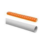 Труба гладкая жесткая ПВХ d 63 (21 м) длина 3 м, серая TDM