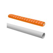 Труба гладкая жесткая ПВХ d 20 (104 м) длина 2 м индивид. штрихкод, серая TDM