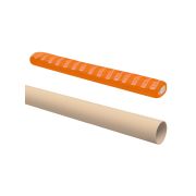 Труба гладкая жесткая ПВХ d 25 (74 м) длина 2 м индивид. штрихкод, «ЭКО» сосна TDM