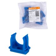 Крепеж-клипса для трубы ПНД 25 мм (10 шт.) синяя TDM
