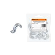 Скоба металлическая однолапковая с внутр. d 21-22 мм (10 шт) TDM