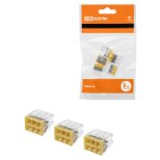 Строительно-монтажная клемма КБМ-2273-246 (2,5мм2) с пастой (5 шт/упак) TDM