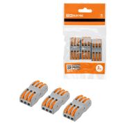 Соединительная проходная клемма СК-413-2  (2,5мм2)  (3 шт/упак)  TDM