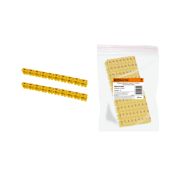 Маркер наборный - символ «4» желтый 1,5 мм2 (150 шт.) TDM