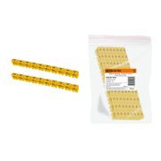 Маркер наборный - символ «A» желтый 4 мм2 (100 шт.) TDM