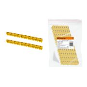 Маркер наборный - символ «B» желтый 4 мм2 (100 шт.) TDM