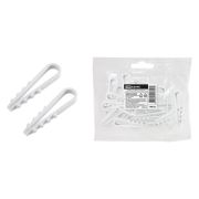 Дюбель-хомут ДХК-25 для круглого кабеля 19-25мм нейлон белый (100шт) TDM