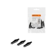 Зажим «крокодил» ЗКИ 3А 40мм в изоляции черный (10шт) TDM