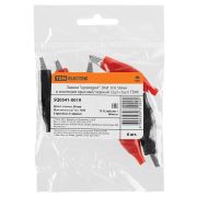 Зажим «крокодил» ЗКИ 10А 56мм в изоляции красный/черный (3шт+3шт) TDM